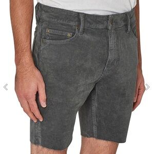 ROLLA'S Gray Slim Fit Corduroy Shorts. UNISEX. SIZE 28